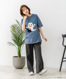 【ねないこだれだ】【コットン100％のしっかりした生地 ドロップショルダー】オリジナルデザイン 刺繍Tシャツ せなけいこ 絵本 コラボ キャラクター 半袖 ユニセックス おばけ グッズ かわいい