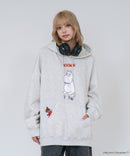 【MOOMIN/ムーミン】【ユニセックスデザインでリンクコーデにも◎】裏起毛プルオーバーパーカー フーディ 保温 キャラクター ムーミン ニョロニョロ リトルミイ スティンキー