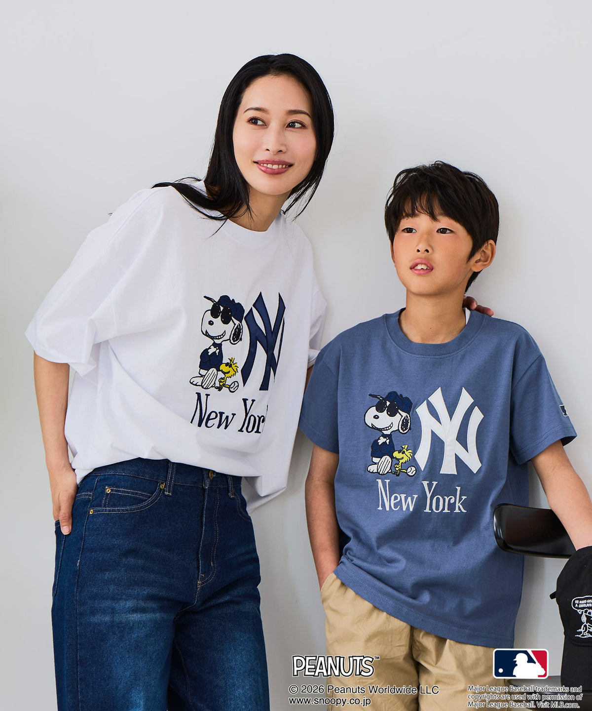 PEANUTS×MLB】オリジナルデザイン KIDS Tシャツ 刺繍 130cm～160cm