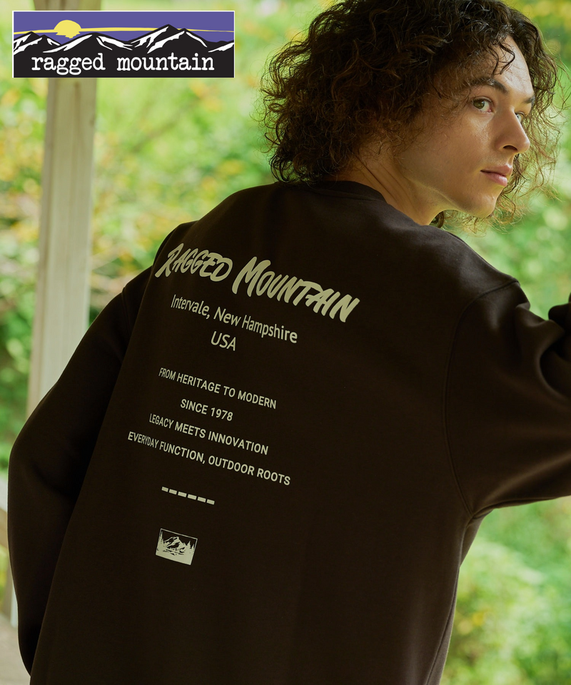 ALTON/アルトン バックプリント スウェットトレーナー【RAGGED MOUNTAIN/ラギットマウンテン】