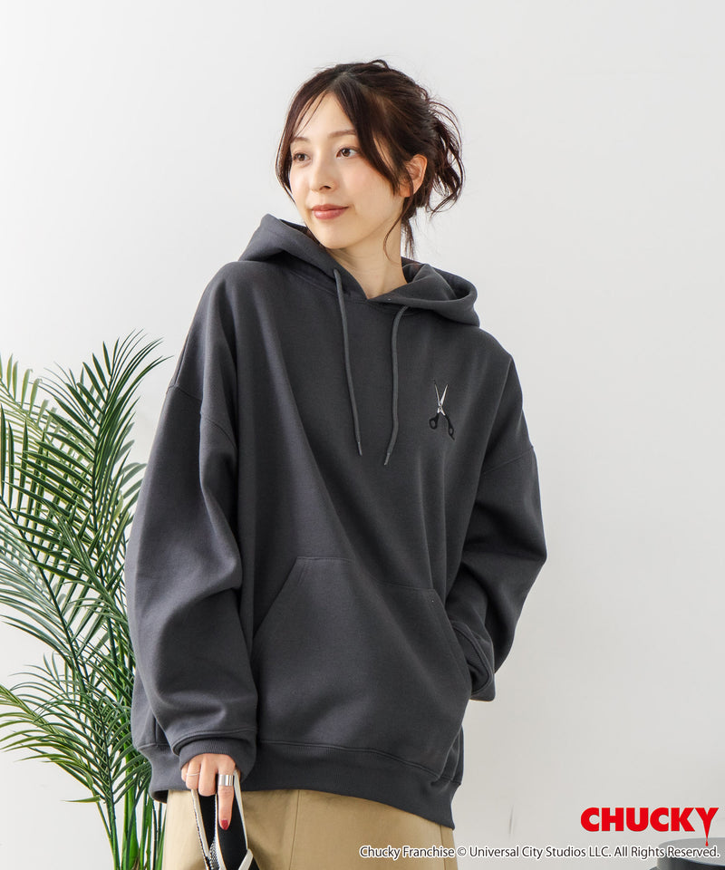 【CHUCKY/チャッキー】オリジナルデザイン 裏起毛パーカー フーディー CHUCKY チャッキー ティファニー