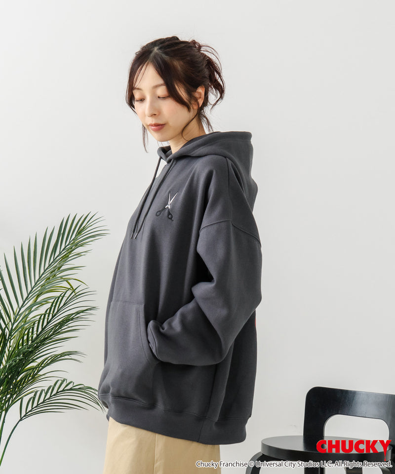【CHUCKY/チャッキー】オリジナルデザイン 裏起毛パーカー フーディー CHUCKY チャッキー ティファニー