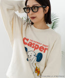【DISCUS×Casper】キャラクタープリントスウェットトレーナー メンズ レディース ユニセックス