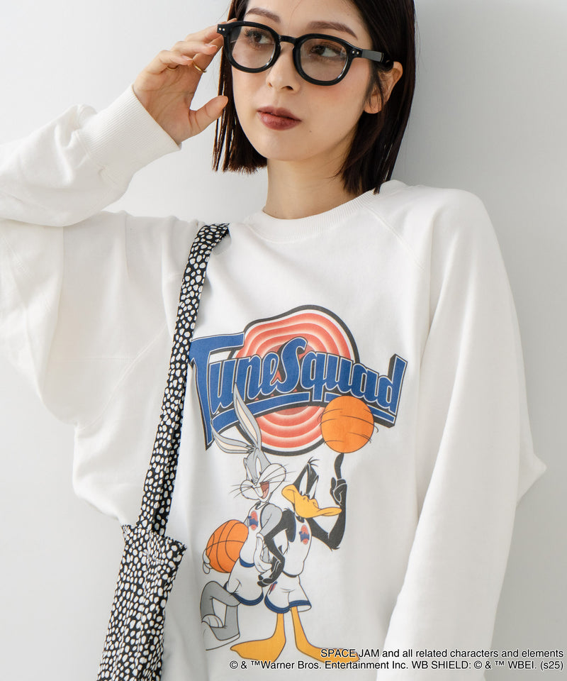 【DISCUS ATHLETIC×LOONEY TUNES】スペース・ジャム キャラクタープリントスウェットトレーナー メンズ レディース ユニセックス