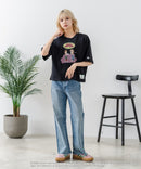 【DISCUS/ディスカス】【選べる丈感・ビーバス＆バッドヘッド】DISCUS×BEAVIS AND BUTT-HEAD コラボＴシャツ 綿100% クルーネック アニメ キャラクタープリント アメカジ ストリート