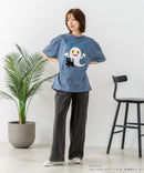 【ねないこだれだ】【コットン100％のしっかりした生地 ドロップショルダー】オリジナルデザイン 刺繍Tシャツ せなけいこ 絵本 コラボ キャラクター 半袖 ユニセックス おばけ グッズ かわいい