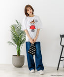 【ムーミン】 【綿100%のしっかりした生地】オリジナルデザイン キャラクター刺繍Tシャツ リトルミイ ニョロニョロ 大人カジュアル ユニセックス
