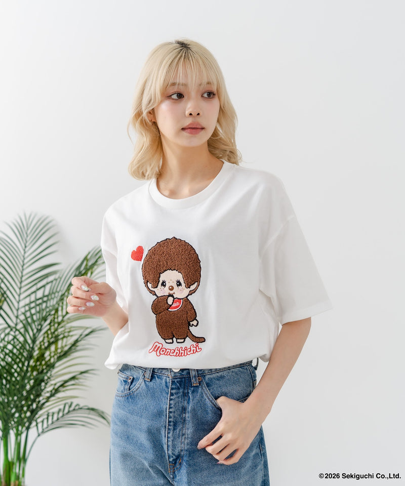 モンチッチ Mサイズ デニムチェックスカート 女の子 elle モンチッチ M