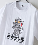【GODZILLA/ゴジラ】【コットン100％のしっかりした生地 ドロップショルダー】オリジナルデザイン 刺繍Tシャツ ゴジラ キングギドラ メカゴジラ コラボ 特撮 映画 キャラT オーバーサイズ
