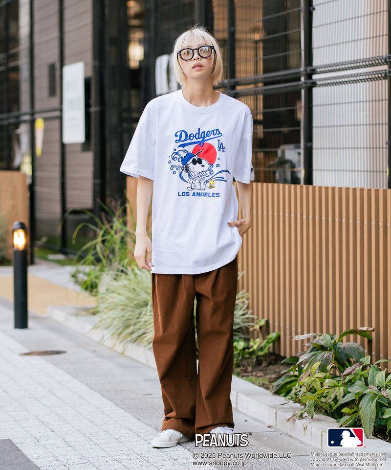 【PEANUTS×MLB】オリジナルデザイン 和柄Ｔシャツ ドジャース ヤンキース カブス スーベニア
