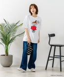 【ムーミン】 【綿100%のしっかりした生地】オリジナルデザイン キャラクター刺繍Tシャツ リトルミイ ニョロニョロ 大人カジュアル ユニセックス