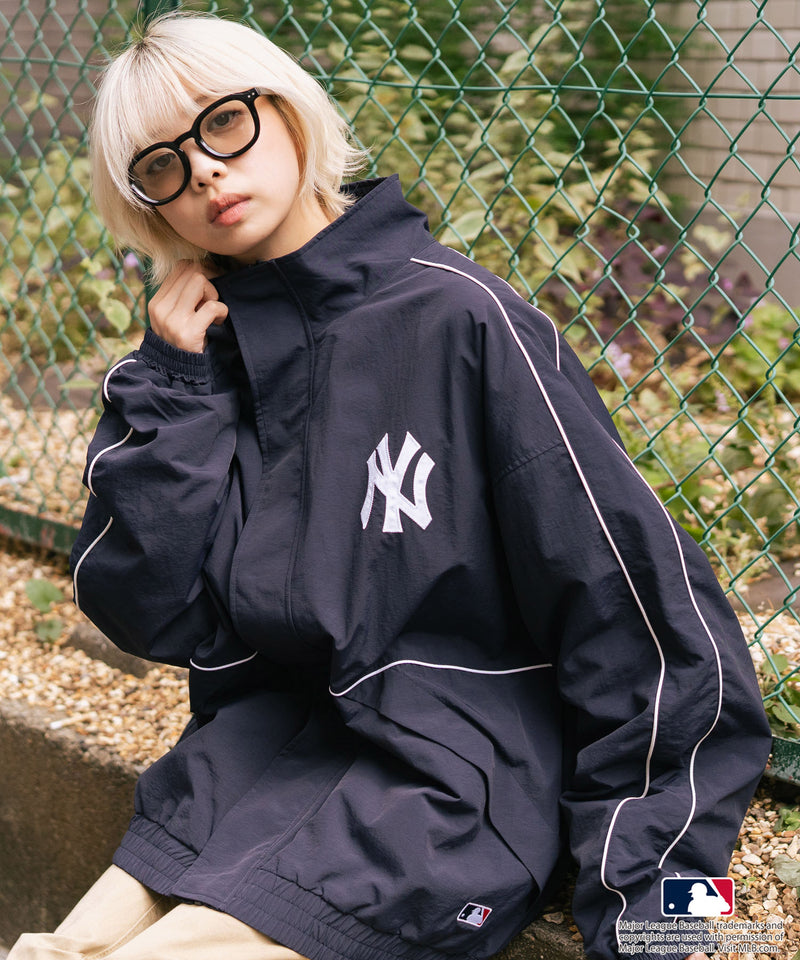 【MLB/メジャーリーグベースボール】パイピングナイロンジャケット