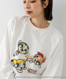 【DISCUS×THE POWERPUFF GIRLS】キャラクタープリントスウェットトレーナー メンズ レディース ユニセックス