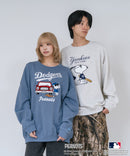【PEANUTS/ピーナッツ】【ユニセックスデザインでリンクコーデにも◎】MLB×PEANUTS 裏起毛トレーナー 保温 キャラクター ドジャース ヤンキース パイレーツ ❘ジーンズメイト公式オンラインショップ