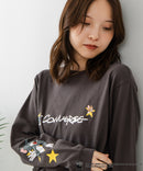 【CONVERSE/コンバース】×【TOM AND JERRY/トムとジェリー】両面プリント オーバーサイズ ロンT