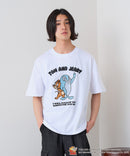 【TOM and JERRY/トムとジェリー】オリジナルデザインTシャツ 刺繍 ドロップショルダー ユニセックス