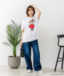 【ムーミン】 【綿100%のしっかりした生地】オリジナルデザイン キャラクター刺繍Tシャツ リトルミイ ニョロニョロ 大人カジュアル ユニセックス