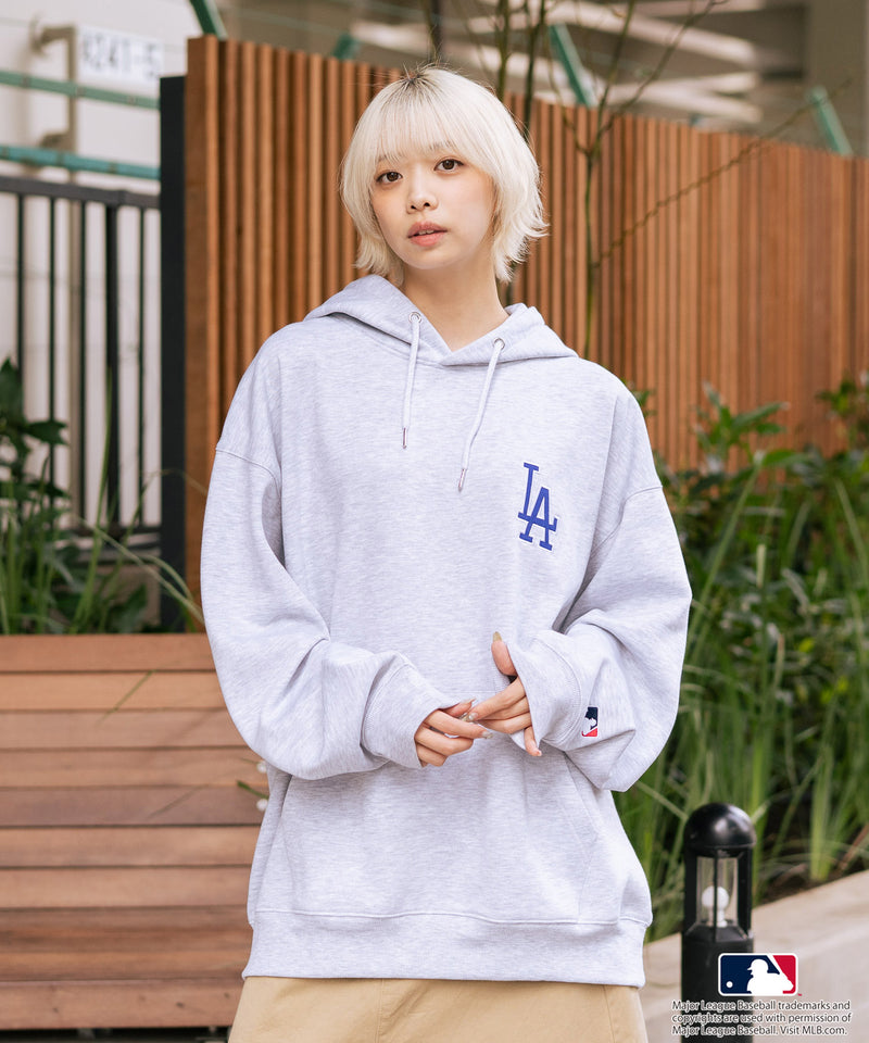 【MLB/メジャーリーグベースボール】裏起毛 バックロゴ フーディー プルオーバーパーカー