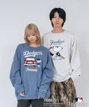 【PEANUTS/ピーナッツ】【ユニセックスデザインでリンクコーデにも◎】MLB×PEANUTS 裏起毛トレーナー 保温 キャラクター ドジャース ヤンキース パイレーツ ❘ジーンズメイト公式オンラインショップ