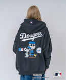 【PEANUTS/ピーナッツ】【ユニセックスデザインでリンクコーデにも◎】MLB×PEANUTS 裏起毛ジップパーカー 保温 キャラクター ドジャース ヤンキース ホワイトソックス