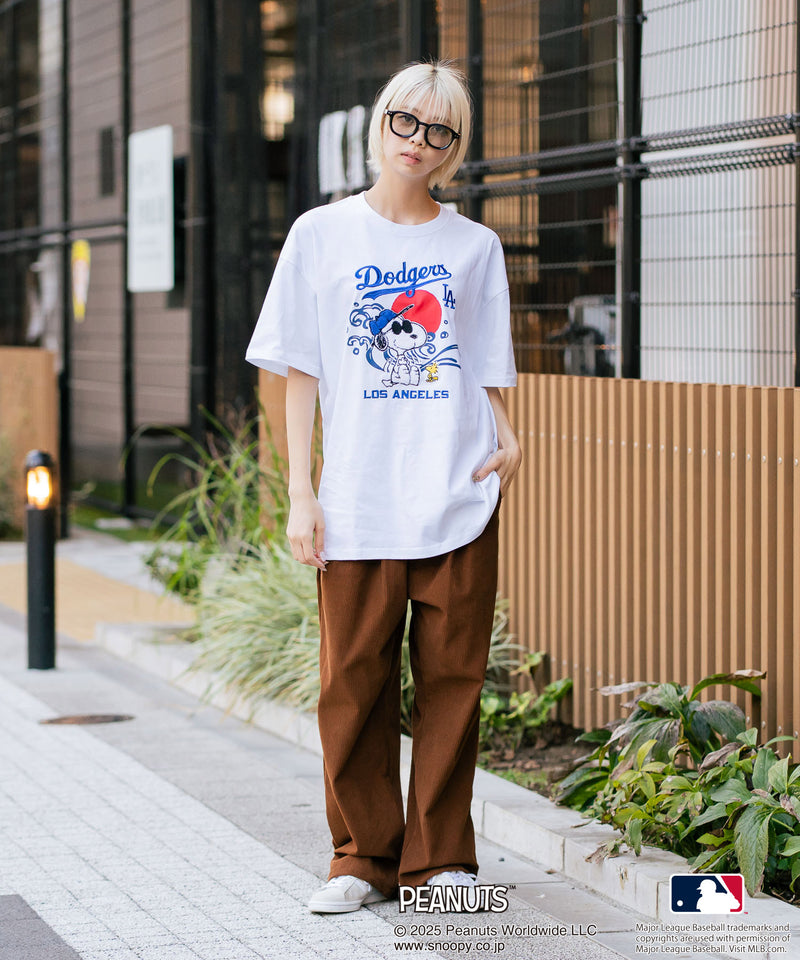【PEANUTS×MLB】オリジナルデザイン 和柄Ｔシャツ ドジャース ヤンキース カブス スーベニア