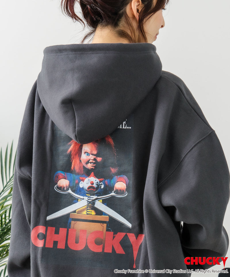 【CHUCKY/チャッキー】オリジナルデザイン 裏起毛パーカー フーディー CHUCKY チャッキー ティファニー