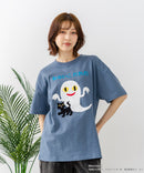 【ねないこだれだ】【コットン100％のしっかりした生地 ドロップショルダー】オリジナルデザイン 刺繍Tシャツ せなけいこ 絵本 コラボ キャラクター 半袖 ユニセックス おばけ グッズ かわいい