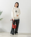 【DISCUS×DISNEY】「ミッキーマウス」キャラクタープリントスウェットトレーナー メンズ レディース ユニセックス