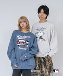 【PEANUTS/ピーナッツ】【ユニセックスデザインでリンクコーデにも◎】MLB×PEANUTS 裏起毛トレーナー 保温 キャラクター ドジャース ヤンキース パイレーツ ❘ジーンズメイト公式オンラインショップ