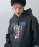 【DISNEY/ディズニー】＜ナイトメアー・ビフォア・クリスマス＞＜ディズニーヴィランズ＞ビッグシルエット 裏起毛 プルオーバーパーカー フーディー ドロップショルダー オーバーサイズ