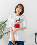 【ムーミン】 【綿100%のしっかりした生地】オリジナルデザイン キャラクター刺繍Tシャツ リトルミイ ニョロニョロ 大人カジュアル ユニセックス
