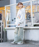 【PEZ x RED CAP GIRL】裏毛 イラスト ビッグシルエット フーディー  プルパーカー