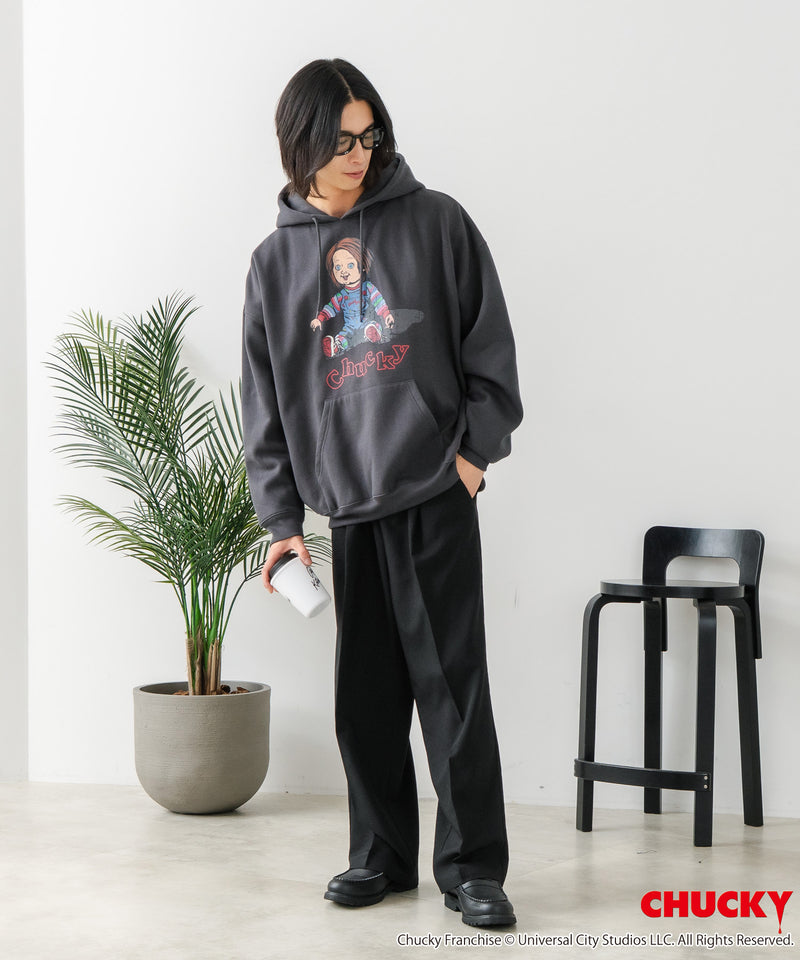 【CHUCKY/チャッキー】オリジナルデザイン 裏起毛パーカー フーディー CHUCKY チャッキー ティファニー