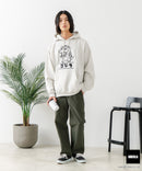 【GODZILLA/ゴジラ】ゴジラ キングギドラ オリジナルデザイン ビッグシルエット 裏起毛 プルオーバーパーカー フーディー ドロップショルダー オーバーサイズ