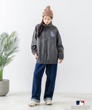 【MLB/メジャーリーグベースボール】 ツイル ワッペン パイピング使い ナイロン トラックジャケット