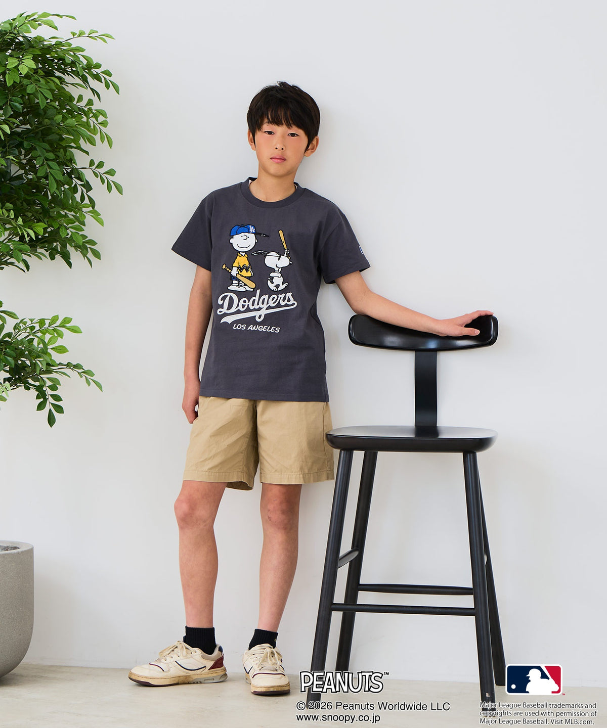 PEANUTS×MLB】オリジナルデザイン KIDS Tシャツ 刺繍 130cm～160cm 