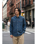 【LEVI'S/リーバイス】【王道ウエスタン】デニム ウエスタンシャツ スナップボタン 長袖 インディゴブル アンティークウォッシュ ❘ジーンズメイト公式オンラインショップ