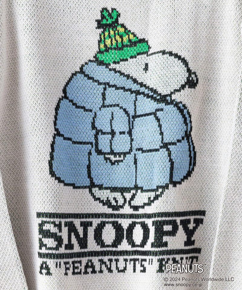 【SEQUENZ/シークエンズ】TP C/N KNIT/スヌーピー ニット クルーネック ワイドシルエット ジャガード