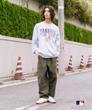 【MLB/メジャーリーグベースボール】 裏起毛 レトロロゴ クルーネックトレーナー スウェット