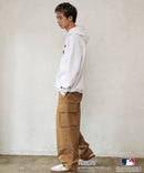 【MLB ×PEANUTS】別注コラボ 裏起毛 フーディー プルオーバー パーカー ドロップショルダー オーバーサイズ