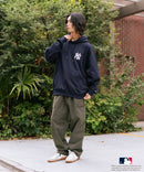 【MLB/メジャーリーグベースボール】裏起毛 バックロゴ フーディー プルオーバーパーカー