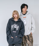 【MOOMIN/ムーミン】【ユニセックスデザインでリンクコーデにも◎】裏起毛プルオーバーパーカー フーディ 保温 キャラクター ムーミン ニョロニョロ リトルミイ スティンキー