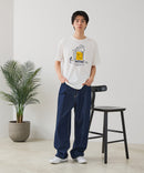 【BLUE STANDARD/ブルースタンダード】【涼しい スラブ天竺】 アニマルプリントＴシャツ 綿100% 凹凸素材 ペンギン ゆるかわ 凹凸素材 部屋着 ワンマイル キャンプ