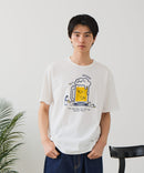 【BLUE STANDARD/ブルースタンダード】【涼しい スラブ天竺】 アニマルプリントＴシャツ 綿100% 凹凸素材 ペンギン ゆるかわ 凹凸素材 部屋着 ワンマイル キャンプ