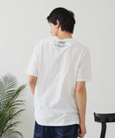 【BLUE STANDARD/ブルースタンダード】【涼しい スラブ天竺】 アニマルプリントＴシャツ 綿100% 凹凸素材 ペンギン ゆるかわ 凹凸素材 部屋着 ワンマイル キャンプ