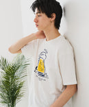 【BLUE STANDARD/ブルースタンダード】【涼しい スラブ天竺】 アニマルプリントＴシャツ 綿100% 凹凸素材 ペンギン ゆるかわ 凹凸素材 部屋着 ワンマイル キャンプ