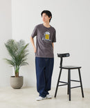 【BLUE STANDARD/ブルースタンダード】【涼しい スラブ天竺】 アニマルプリントＴシャツ 綿100% 凹凸素材 ペンギン ゆるかわ 凹凸素材 部屋着 ワンマイル キャンプ