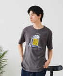 【BLUE STANDARD/ブルースタンダード】【涼しい スラブ天竺】 アニマルプリントＴシャツ 綿100% 凹凸素材 ペンギン ゆるかわ 凹凸素材 部屋着 ワンマイル キャンプ