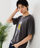 【BLUE STANDARD/ブルースタンダード】【涼しい スラブ天竺】 アニマルプリントＴシャツ 綿100% 凹凸素材 ペンギン ゆるかわ 凹凸素材 部屋着 ワンマイル キャンプ