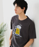 【BLUE STANDARD/ブルースタンダード】【涼しい スラブ天竺】 アニマルプリントＴシャツ 綿100% 凹凸素材 ペンギン ゆるかわ 凹凸素材 部屋着 ワンマイル キャンプ